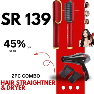 HAIR STRAIGHTNER AND DRYER