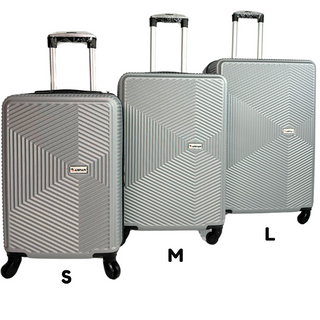 Fiber 3 Piece Luggage Trolley Set