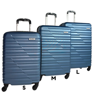 Fiber 3 Piece Luggage Trolley Set