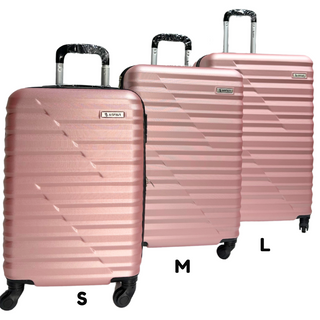 Fiber 3 Piece Luggage Trolley Set